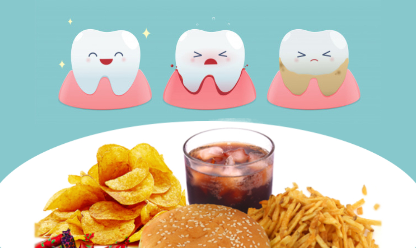 مواد غذایی که دندان را خراب می کند